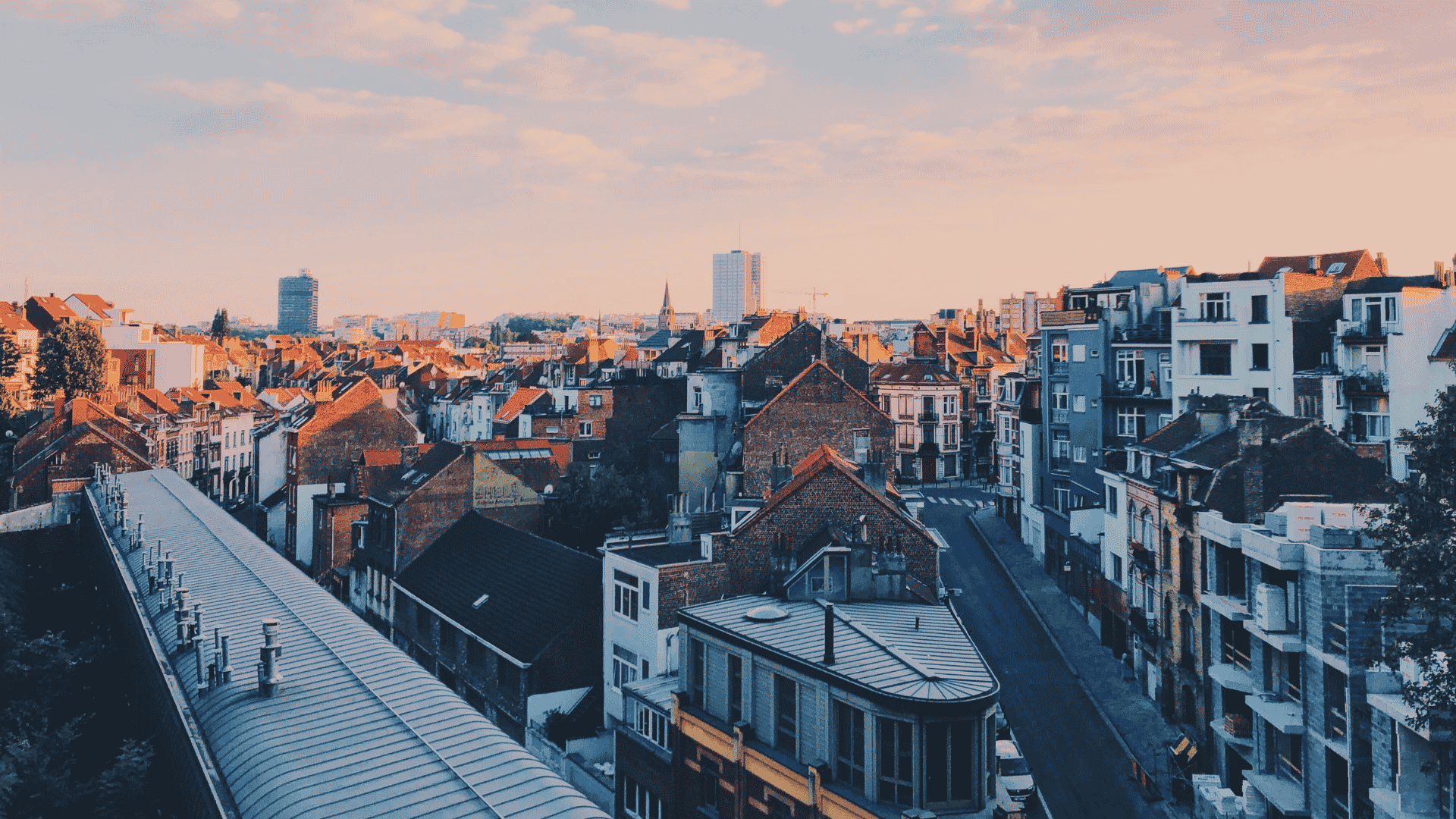 Vue des toits de Bruxelles-Capitale